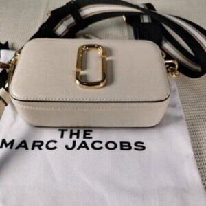 NEW Marc Jacobs Snapshot Cloud White Multi Crossbody Bag